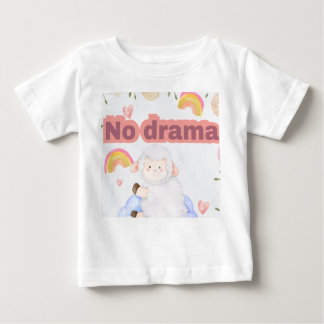 No Drama Cute Sheep Aesthetic T-Shirt