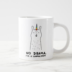 No Drama I'm A Llamacorn Large Coffee Mug