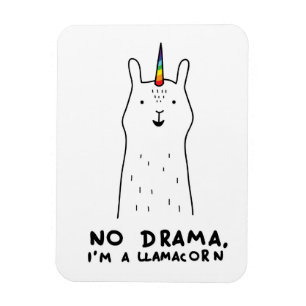 No Drama I'm A Llamacorn Magnet