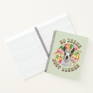 No Drama Just Llamas - Cute Boho Llama Notebook