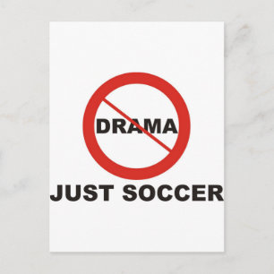 No Drama Just Soccer Postcard
