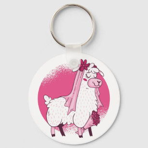 No Drama LLama BRIDE Funny Wedding Bridal Shower Key Ring