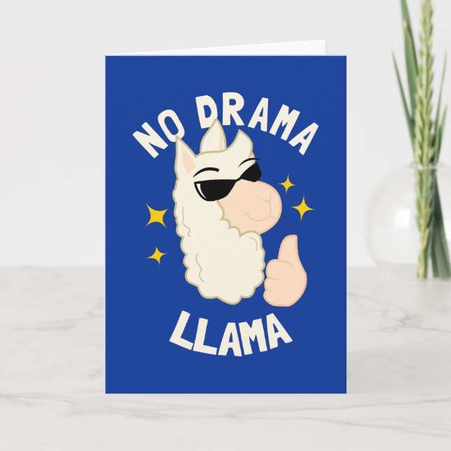 No Drama Llama Card (Front)