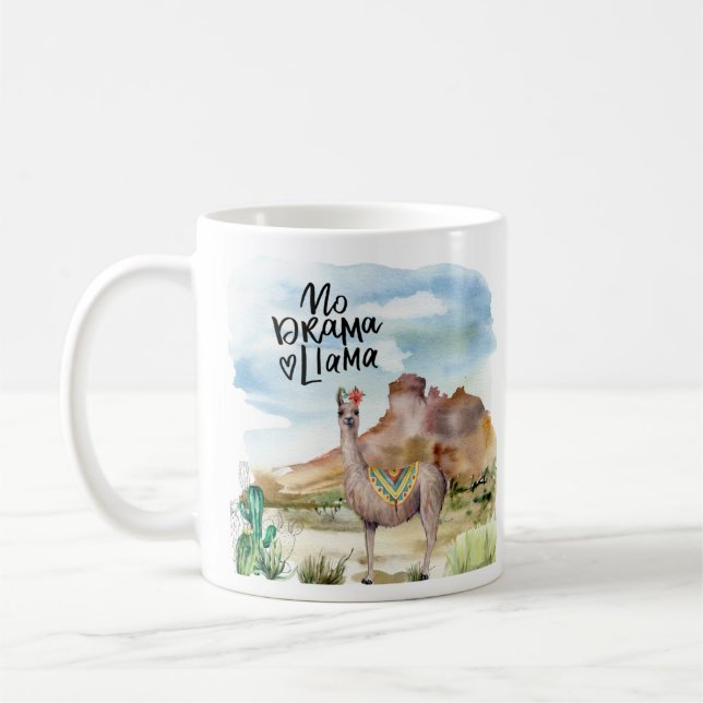 No Drama Llama Coffee Mug (Left)
