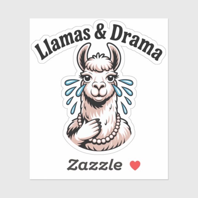 No Drama Llama Funny Sassy Sunglasses (Sheet)