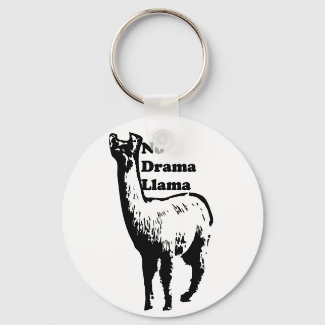 No Drama Llama Key Ring (Front)