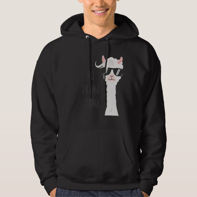 No Drama Llama   Llama Hoodie (Front)