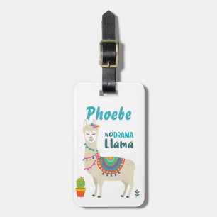No Drama Llama Luggage Tag