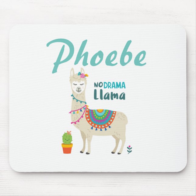 No Drama Llama Personnalised Mouse Pad (Front)