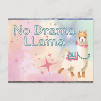 No Drama Llama Postcard