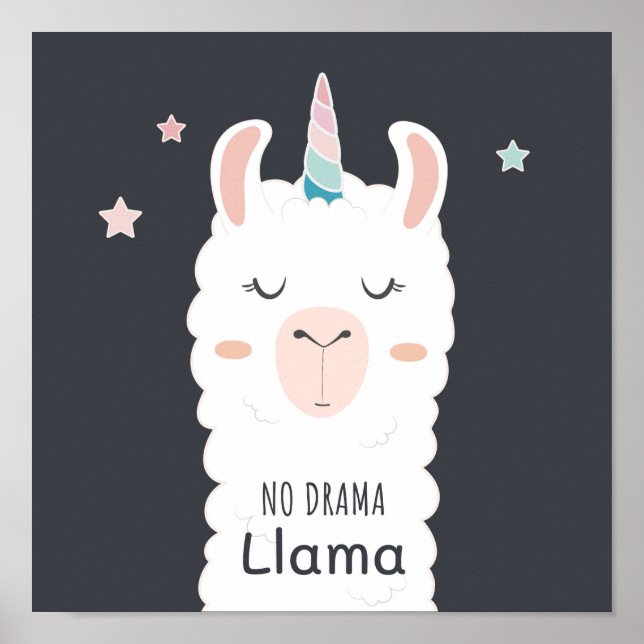 No Drama Llama Poster (Front)
