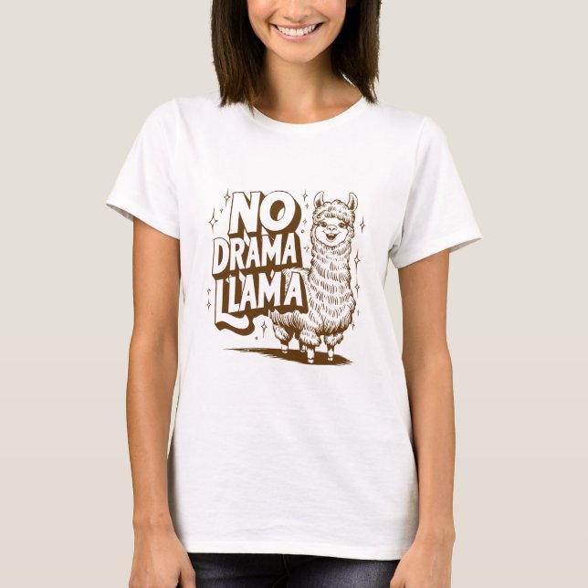No Drama Llama T-Shirt (Front)