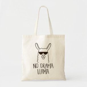 No Drama Llama T-Shirt Funny Animal Tshirt Mama Te Tote Bag