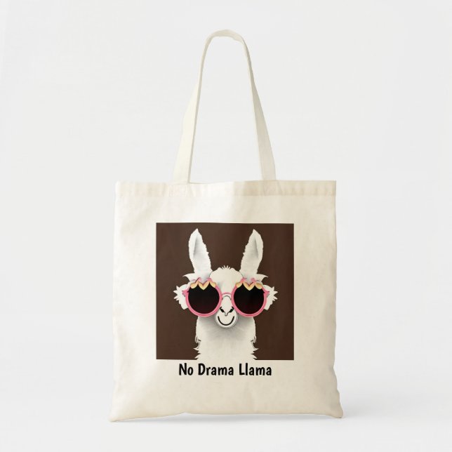 No Drama Llama Tote Bag (Front)