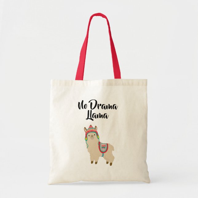 No Drama Llama. Tote Bag (Front)