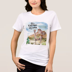 No Drama Llama Tri-Blend Shirt