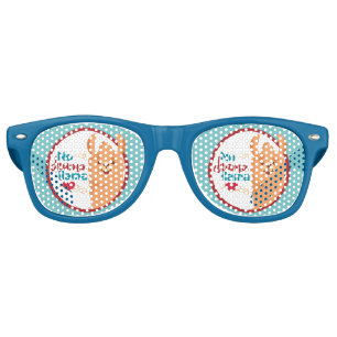 No Drama Llama (Warm) Teal Retro Sunglasses