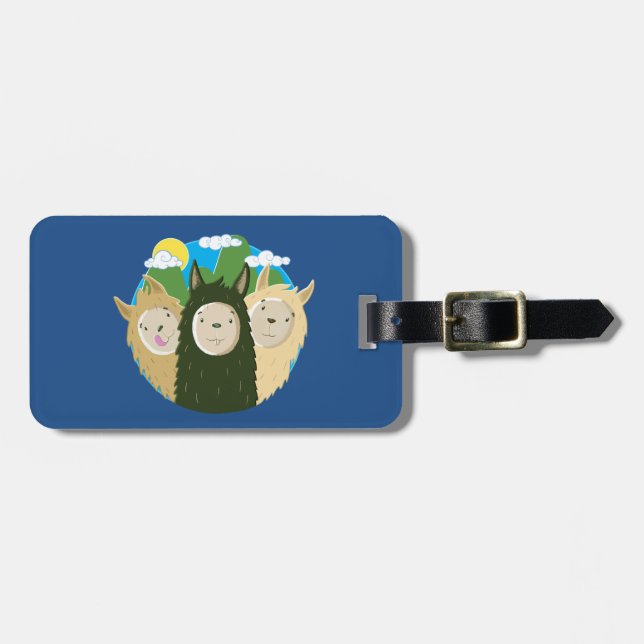 No Drama Llamas Brothers Luggage Tag (Front Horizontal)