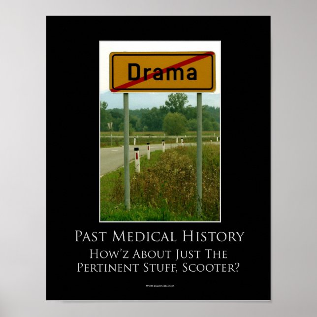 No Drama Motivational Poster (Front)
