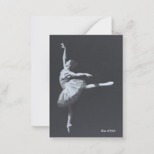 No Drama, Only Freedom, Ballerina Bookmark Card