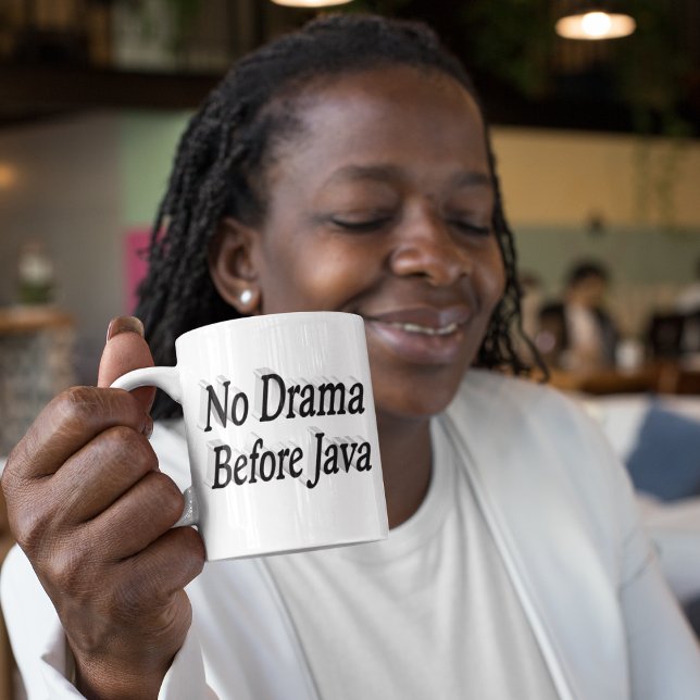 No Drama Quote half text Coffee Mug (Creator Uploaded)
