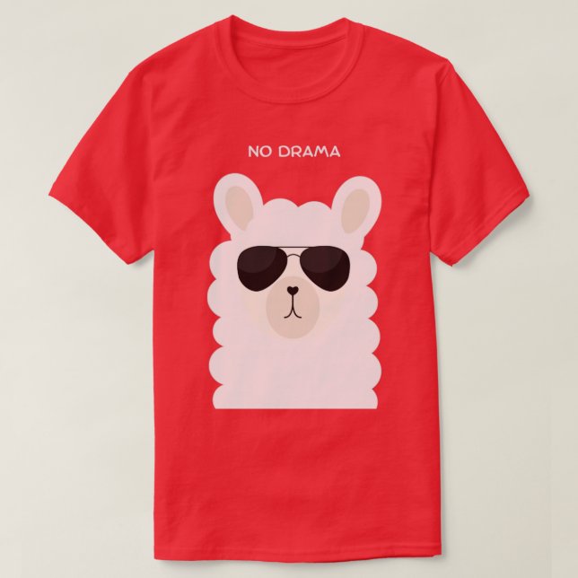 No drama Stylish cat lover T-Shirt (Design Front)