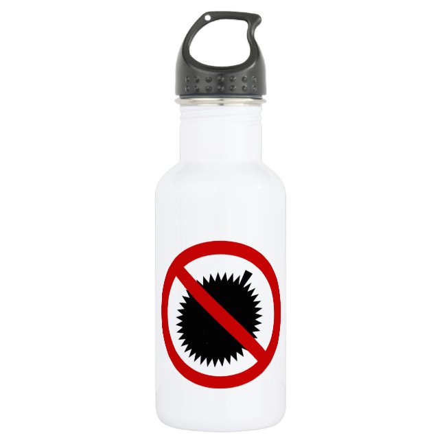 NO Durian Tropical Fruit ⚠ Thai Sign ⚠ 532 Ml Water Bottle (Front)