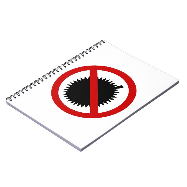 NO Durian Tropical Fruit ⚠ Thai Sign ⚠ Notebook (Left Side)