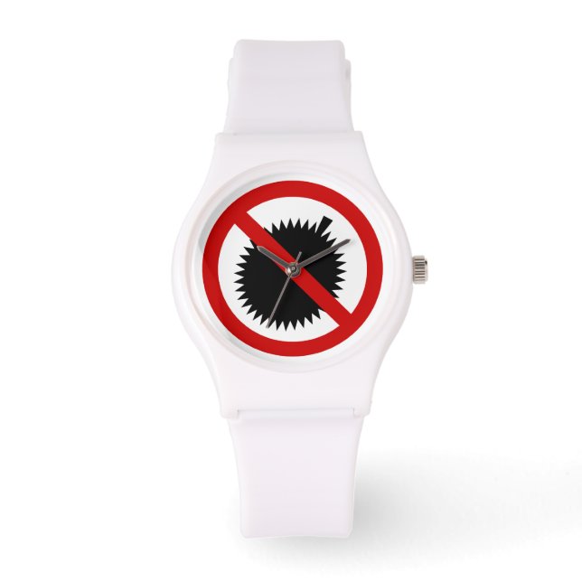 NO Durian Tropical Fruit ⚠ Thai Sign ⚠ Watch (Front)
