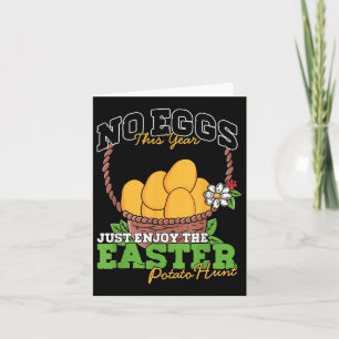 No Eggs This Year Funny Easter Potato Hunt  Card