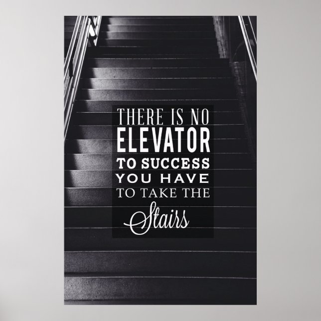 No Elevator to Success Poster (Front)