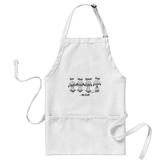No Evil Lambs Standard Apron (Front)