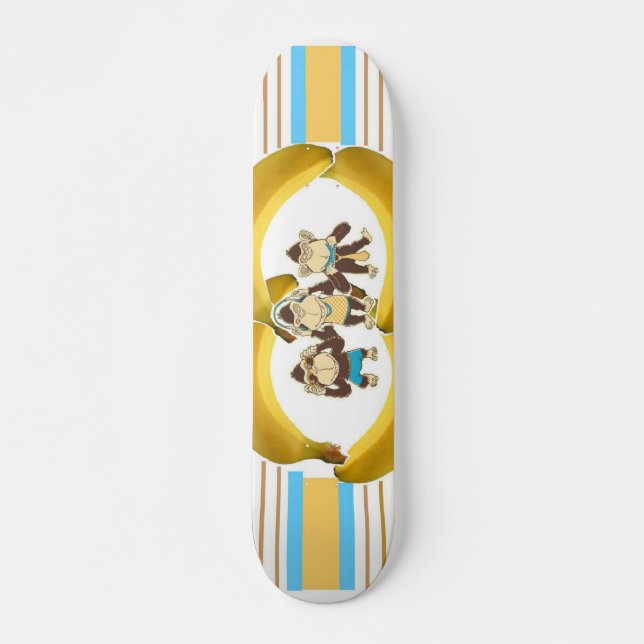 No Evil Monkeys Skateboard (Front)
