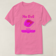 No Evil - Tahitian Sunset Logo-  T-Shirt