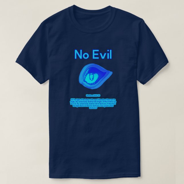 No Evil - Tropical Wave Logo - T-Shirt (Design Front)