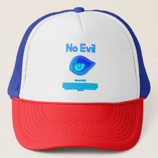 No Evil - Tropical Wave Logo - Trucker Hat