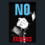 No Excuses Bodybuilding Fitness Pop Art Poster<br><div class="desc">A dream doesn't become reality through magic; it takes sweat,  determination and hard work - Motivational art posters and prints</div>