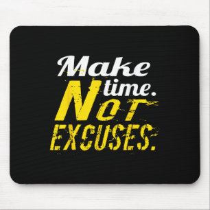No Excuses Gym &amp; Fitness Workout Motivation Sh Mouse Pad