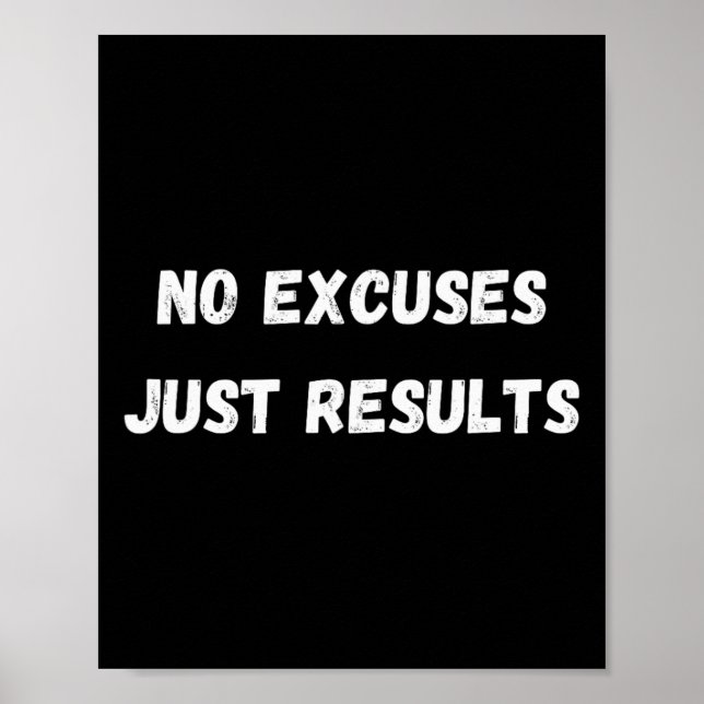 No Excuses  Poster (Front)
