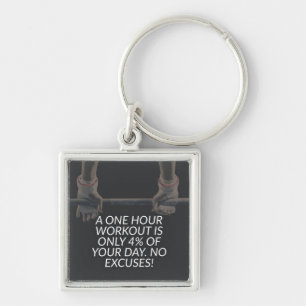 No Excuses - Workout Motivational Key Ring