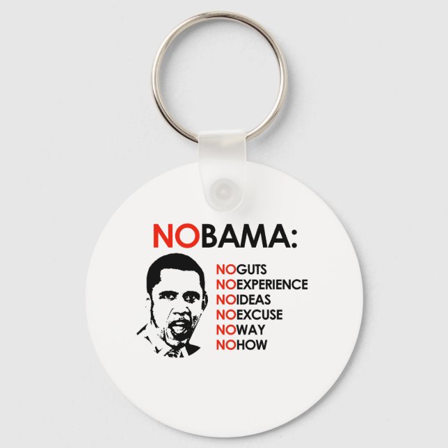 NO EXPERIENCE, NOBAMA KEY RING (Front)