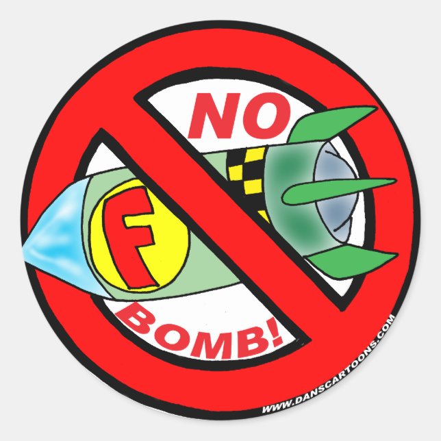 NO F-BOMB STICKERS (Front)