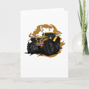 No Farmers no Food Angry Tractor Card