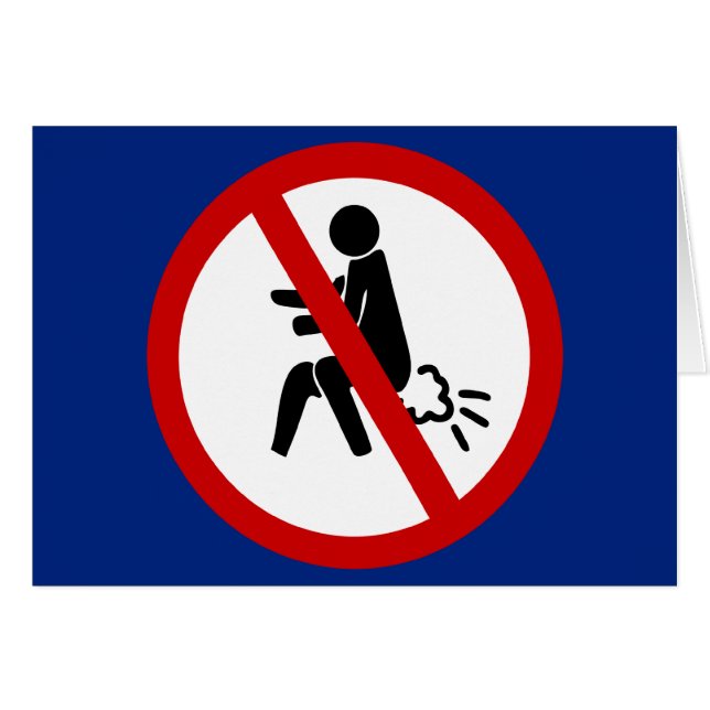 NO Farting ⚠ Funny Thai Toilet Sign ⚠ (Front Horizontal)