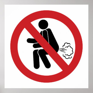 NO Farting ⚠ Funny Thai Toilet Sign ⚠