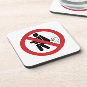 NO Farting ⚠ Funny Thai Toilet Sign ⚠ Coaster