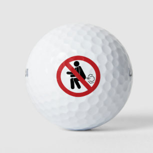NO Farting ⚠ Funny Thai Toilet Sign ⚠ Golf Balls