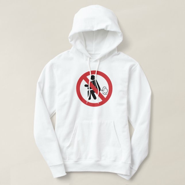 NO Farting ⚠ Funny Thai Toilet Sign ⚠ Hoodie (Design Front)