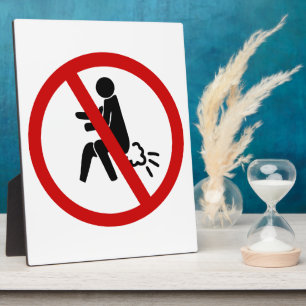 NO Farting ⚠ Funny Thai Toilet Sign ⚠ Plaque