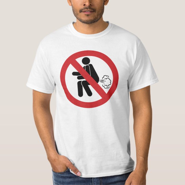NO Farting ⚠ Funny Thai Toilet Sign ⚠ T-Shirt (Front)